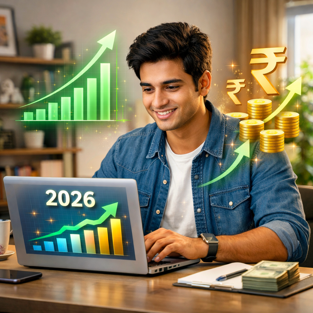Earn ₹1 lakh per month online in India using digital earning methods like freelancing, blogging and affiliate marketing